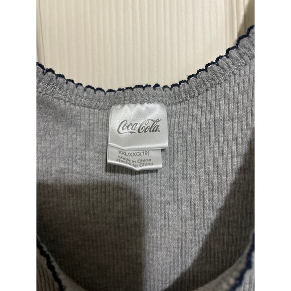 Coca Cola Y2K Tank Top Lettuce Hem XXL - Picture 3 of 3